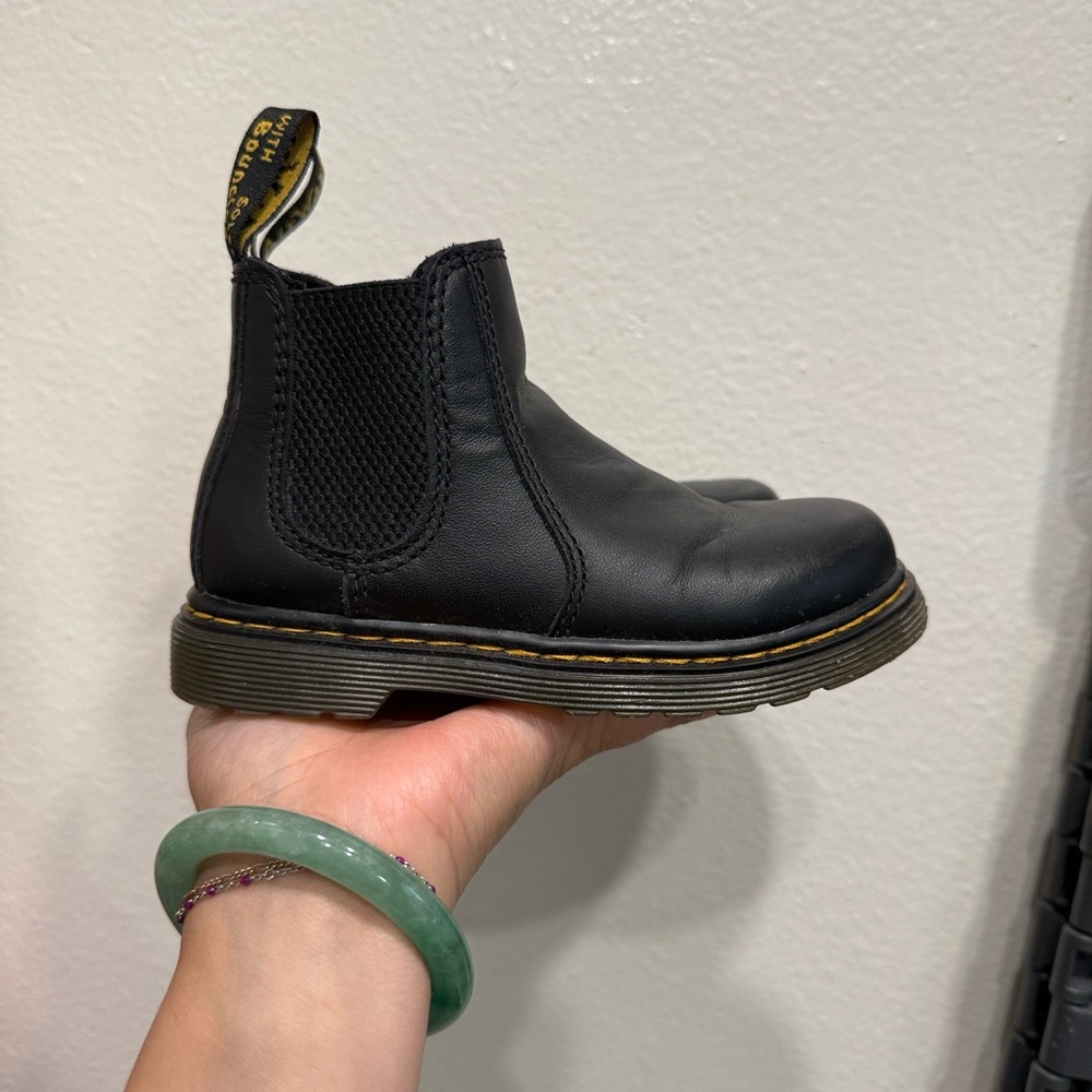Dr. Martens Black Kids Chelsea Boots